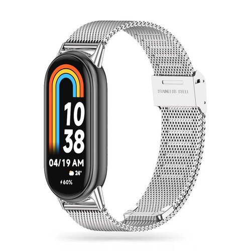 Pasek TECH-PROTECT MilaneseBand do Xiaomi Smart Band 8/8 NFC/9/9 NFC Srebrny