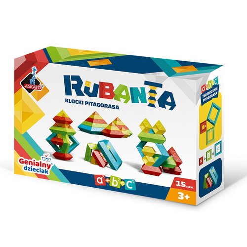 Klocki plastikowe ASKATO Rubanta Klocki Pitagorasa 119397