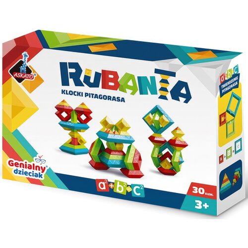 Klocki plastikowe ASKATO ABC Rubanta - Pitagorasa 119403