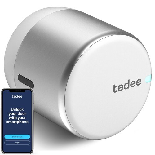 Zamek elektroniczny TEDEE GO Srebrny Bluetooth