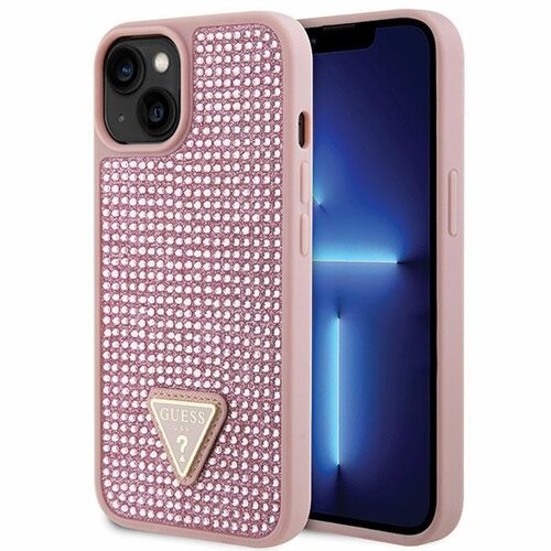 Etui GUESS Rhinestone do Apple iPhone 14 Plus Różowy