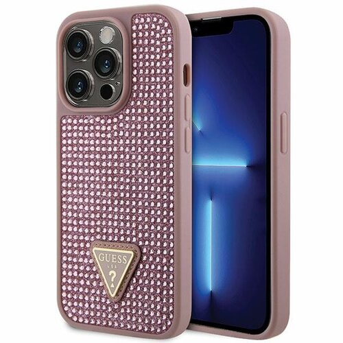 Etui GUESS Rhinestone do Apple iPhone 14 Pro Różowy