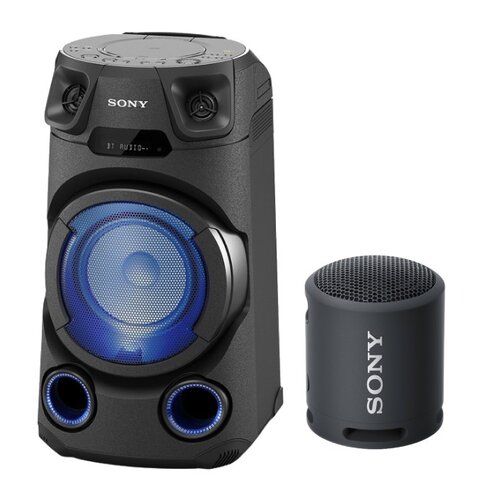 Power audio SONY MHCV13 + Głośnik mobilny SONY SRS-XB13B Czarny