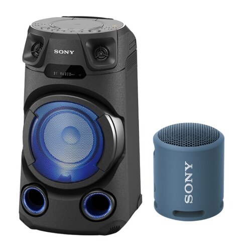 Power audio SONY MHCV13 + Głośnik mobilny SONY SRS-XB13 Niebieski