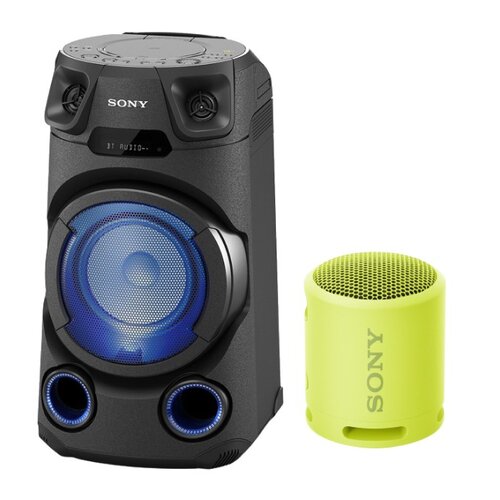 Power audio SONY MHCV13 + Głośnik mobilny SONY SRS-XB13 Limonkowy
