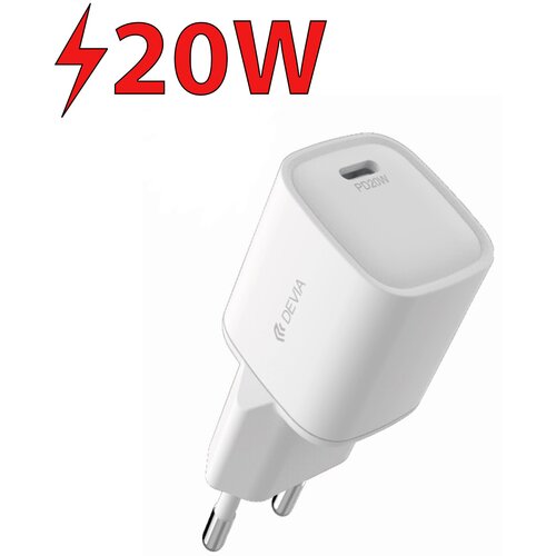 Ładowarka sieciowa DEVIA Smart Mini PD 20W Biały