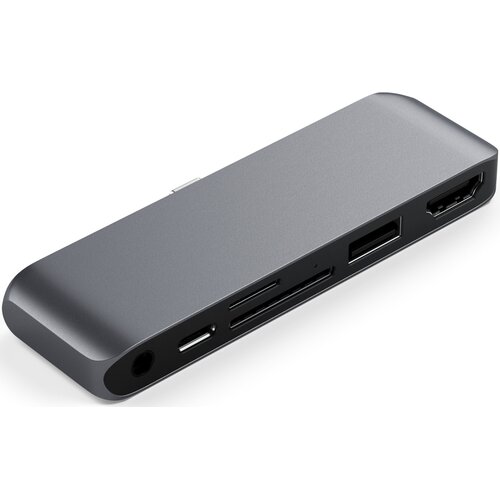 Hub SATECHI ST-MPHSDM USB Typu C, Pasywny Szary