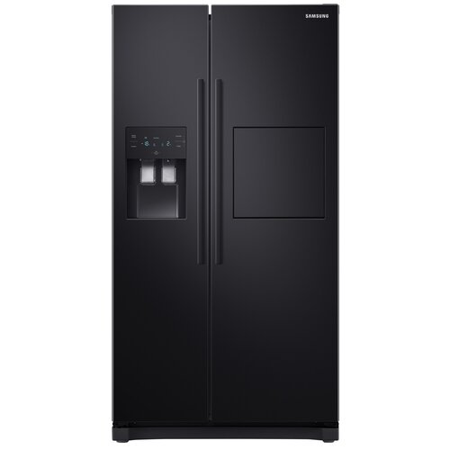 U Lodówka SAMSUNG RS50N3913BC Side by Side No frost 178.9cm Czarna Podajnik wody Kostkarka