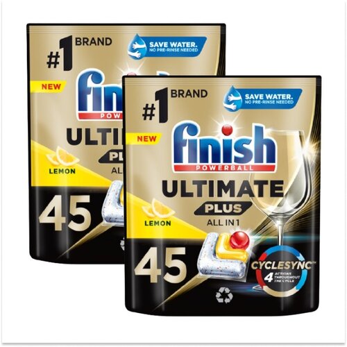 Kapsułki do zmywarek FINISH Powerball Ultimate Plus All In 1 Lemon - 90 szt.