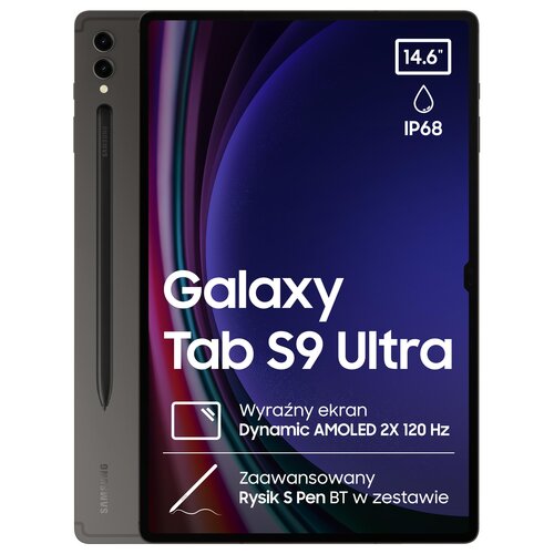 Tablet SAMSUNG Galaxy Tab S9 Ultra 14.6" 12/256 GB Wi-Fi Grafitowy + Rysik S Pen