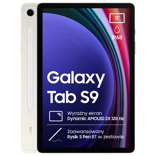 Tablet SAMSUNG Galaxy Tab S9 11" 12/256 GB Wi-Fi Beżowy + Rysik S Pen