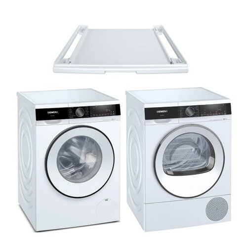 Pralka SIEMENS WG44G20SPL 9 kg 1400 obr A + Suszarka SIEMENS WQ33G2CXPL + Łącznik SIEMENS WZ27400