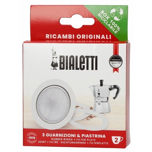 Uszczelka BIALETTI 2 TZ + Sitko (3 sztuki)