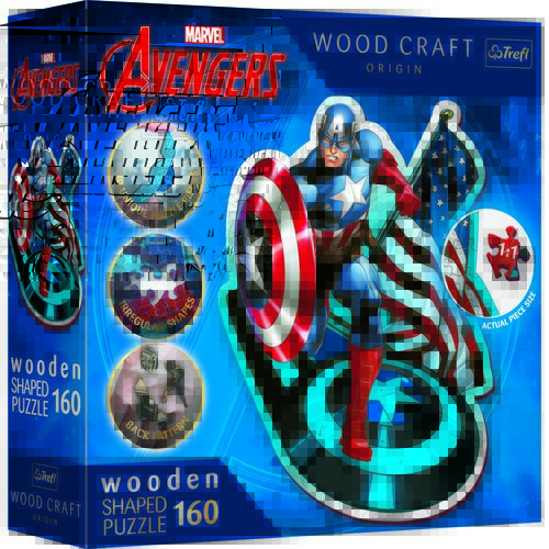 Puzzle TREFL Marvel Avengers Nieustraszony Kapitan Ameryka 20194 (160 elementów)
