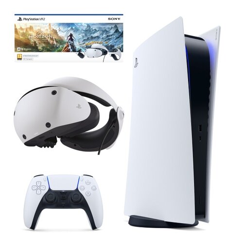 Konsola SONY PlayStation 5 Digital + Gogle VR SONY PlayStation VR2 + Horizon Call of the Mountain (klucz aktywacyjny)