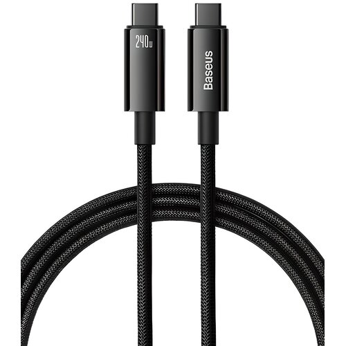 Kabel USB-C - USB-C BASEUS Tungsten Gold 240W 2 m Czarny