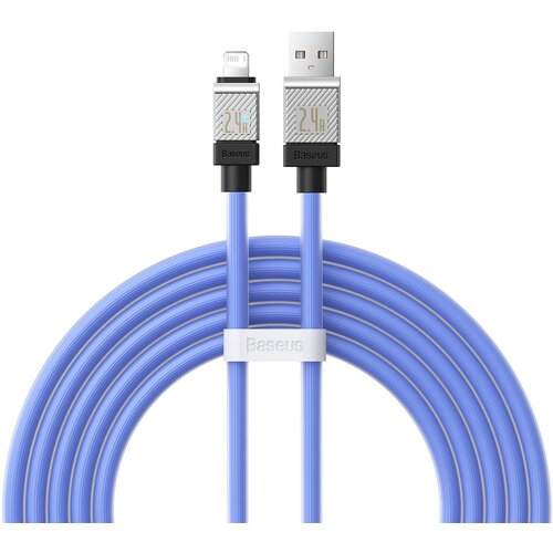 Kabel USB - Lightning BASEUS CoolPlay Series 2.4A 2 m Niebieski