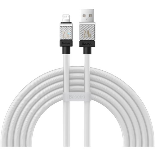 Kabel USB - Lightning BASEUS CoolPlay Series 2.4A 2 m Biały