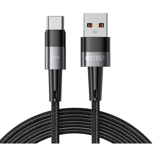 Kabel USB - USB-C TECH-PROTECT UltraBoost 66W/6A 2 m Szary