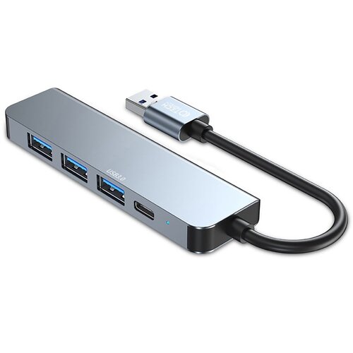 Hub TECH-PROTECT V0-Hub 5w1 USB 3.2 Gen. 1, Pasywny Szary