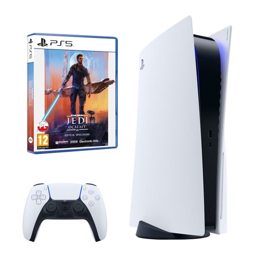 Konsola SONY PlayStation 5 + Star Wars Jedi: Ocalały - Edycja Deluxe