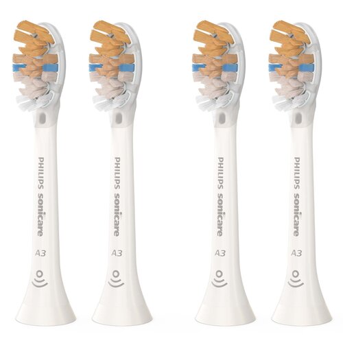 Oryginalne końcówki Philips Sonicare HX9094/10 Miękkie włókna (4 szt. zapas na rok) (Kompleksowa zaawansowana pielęgnacja)