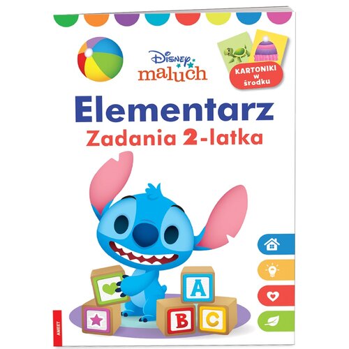 Książka z zadaniami Disney Maluch Elementarz Zadania 2-latka (miękka okładka)