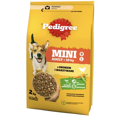 Karma dla psa PEDIGREE Adult Mini z drobiem i warzywami 2 kg