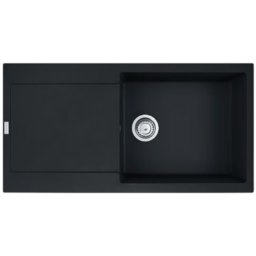 Zlewozmywak jednokomorowy z ociekaczem FRANKE Maris MRG 611-97 XL 114.0693.519 Czarny matowy 50x97