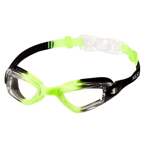 Okulary pływackie NILS AQUA NQG770AF Junior Czarno-zielony filtr UV