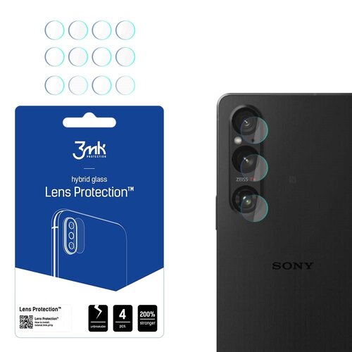 Szkło hybrydowe na obiektyw 3MK Lens Protection Camera do Sony Xperia 1 V