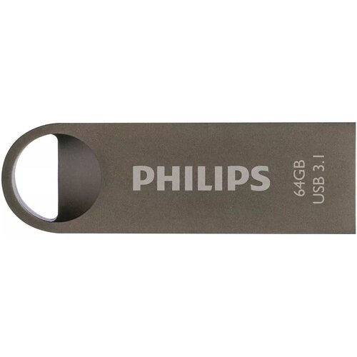 Pendrive PHILIPS Moon 3.1 64GB, USB 3.2 Gen. 2 (USB 3.1), Odczyt 180 Mb/s, Zapis 35 Mb/s