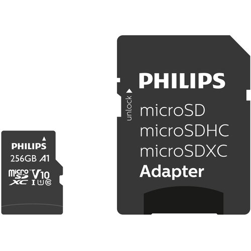 Karta pamięci PHILIPS Class SDXC 256GB + Adapter