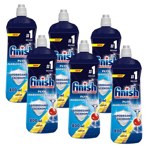 Nabłyszczacz do zmywarek FINISH Shine Protect Cytrynowy 6 x 800 ml