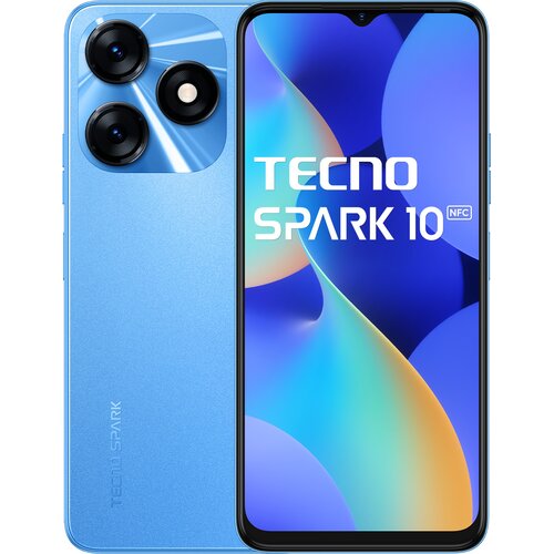 Smartfon TECNO Spark 10 8/128GB 6.6" 90Hz Niebieski TETNOPAS1000006