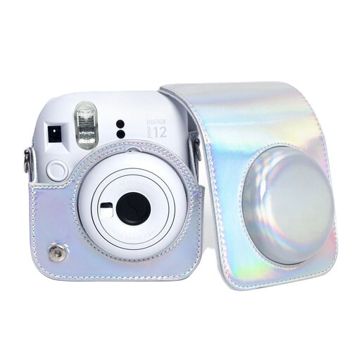 Pokrowiec LOVEINSTANT do Fujifilm Instax Mini 12 Srebrny Błysk