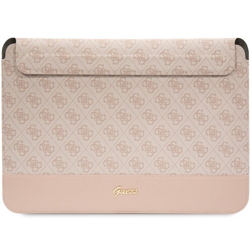 Etui na laptopa GUESS 4G Stripe Metal Logo 14 cali Różowy