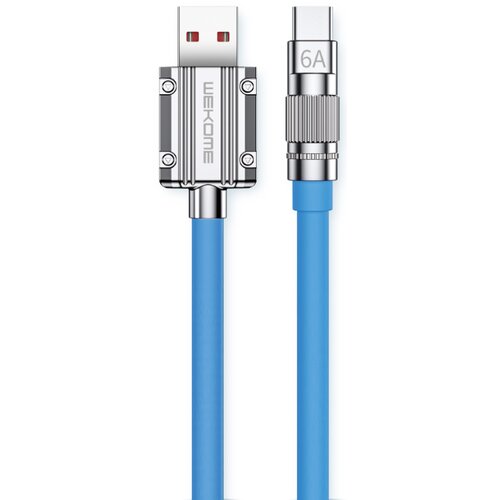 Kabel USB - USB-C WEKOME WDC-186 Wingle Series 1 m Niebieski