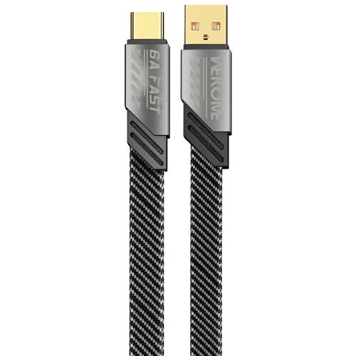 Kabel USB - USB-C WEKOME WDC-190 Mecha Series 1 m Szary