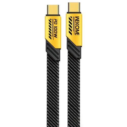Kabel USB-C - USB-C WEKOME WDC-192 Mecha Series 100W 1.2 m Żółty