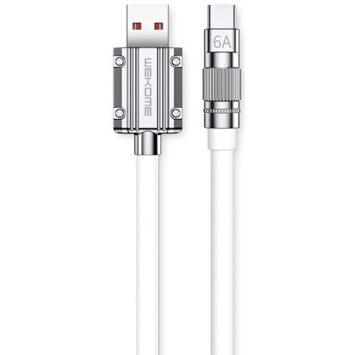 Kabel USB - USB-C WEKOME WDC-186 Wingle Series 1 m Biały