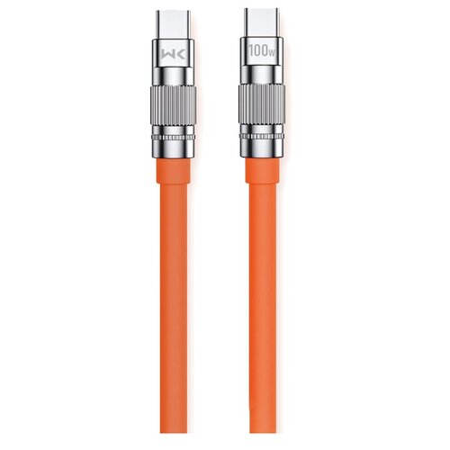 Kabel USB-C - USB-C WEKOME WDC-188 Wingle Series 100W 1 m Pomarańczowy