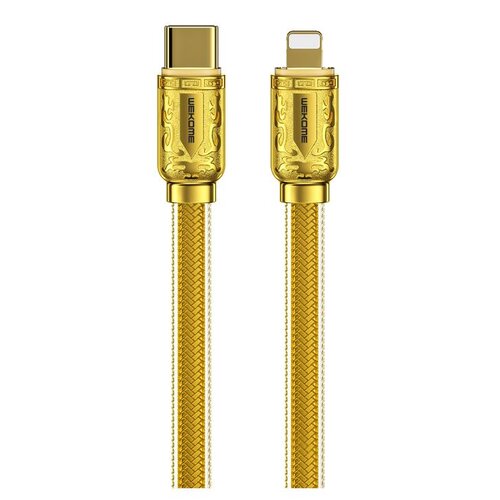 Kabel USB-C - Lightning WEKOME WDC-163 Sakin Series PD 20W 1 m Złoty