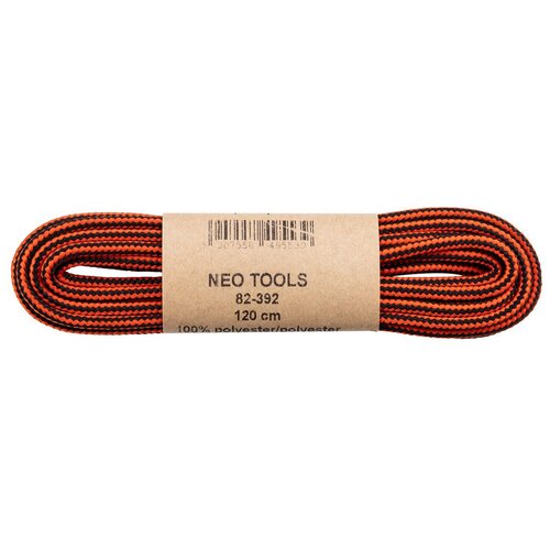 Sznurowadła do butów roboczych NEO TOOLS TOOLS 82-392 120cm Pomarańczowo-czarny