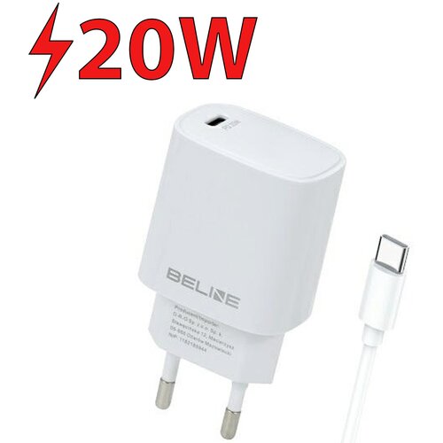 Ładowarka sieciowa BELINE BLNCW20C 20W Biały