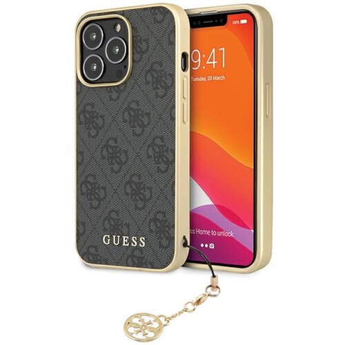 Etui GUESS 4G Charm do Apple iPhone 14 Pro Szary