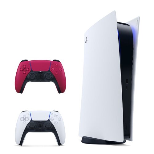 Konsola SONY PlayStation 5 Digital + Kontroler SONY DualSense Czerwony