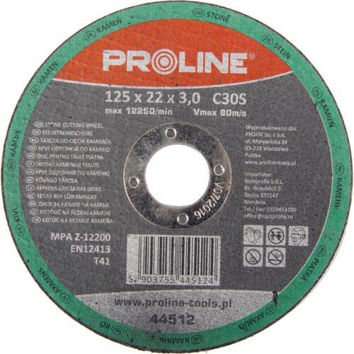 Tarcza do cięcia PROLINE 44512 125mm