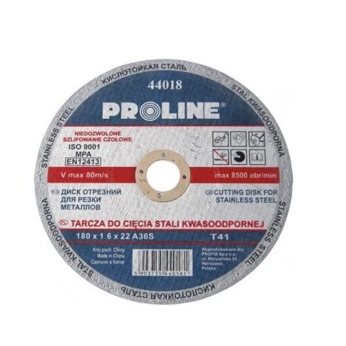 Tarcza do cięcia PROLINE 44018 180 mm