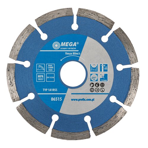 Tarcza diamentowa MEGA 86515 115 mm